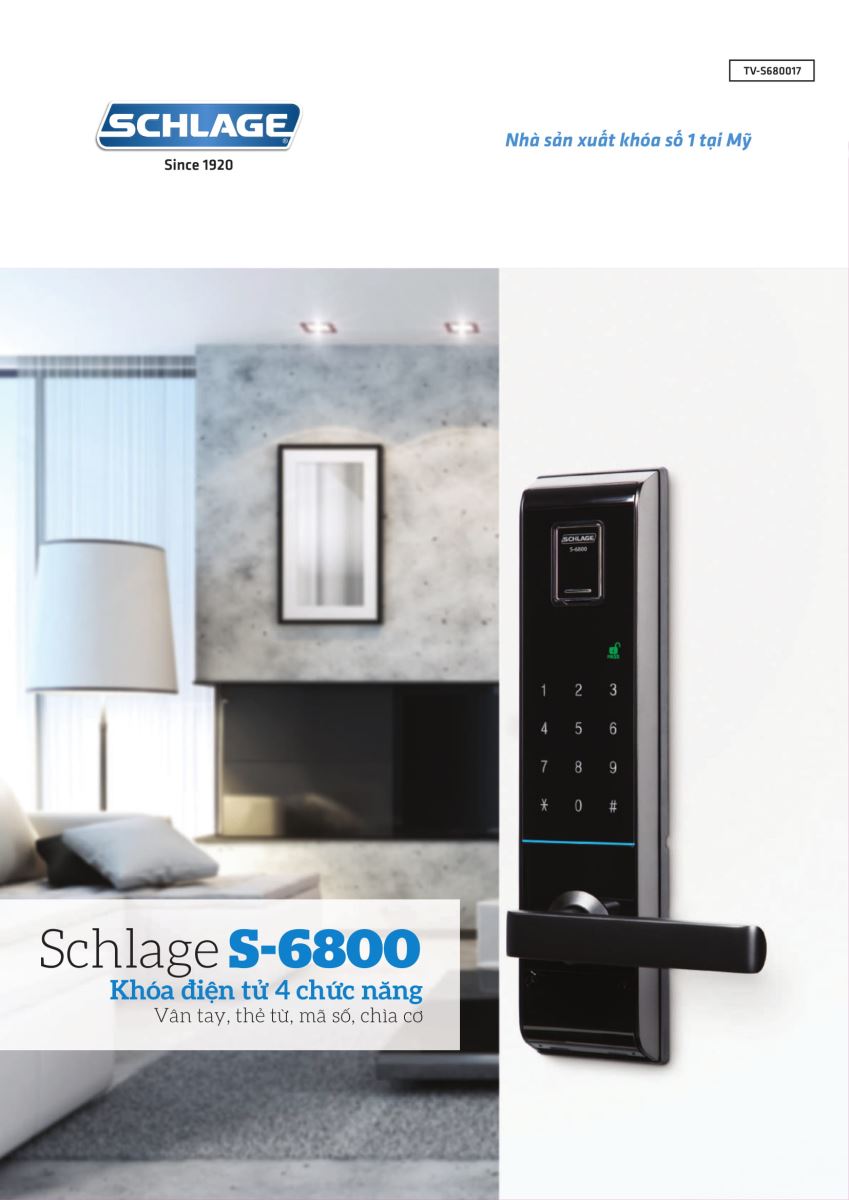 Khóa điện tử Schlage S6800