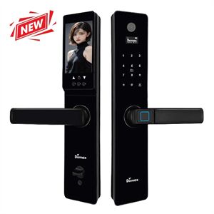 Khoá cửa gỗ vân tay Demax EL-C626 BL App wifi, chuông màn hình Của tiêu chuẩn Đức