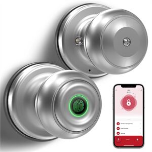 Khóa cửa vân tay thông phòng Demax SL106 SV App Bluetooth - Của tiêu chuẩn Đức