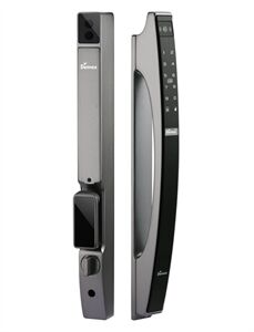 Khoá cửa nhôm Demax EL902 AG nhận diện khuôn mặt Face Id 3D, vân tay chống nước IP56 - Của tiêu chuẩn Đức 