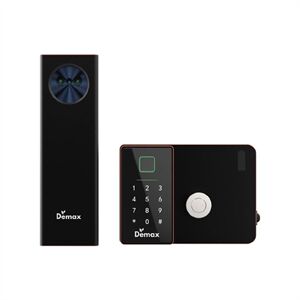 Khoá cửa cổng sắt Demax EL-C908 AC chống nước, Face ID, Remote App wifi - tiêu chuẩn Đức