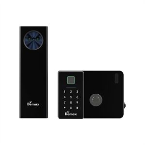 Khoá cửa cổng sắt Demax EL-C908 GB chống nước, Face ID, Remote App wifi - tiêu chuẩn Đức