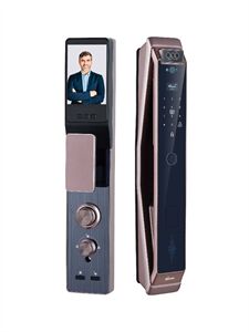 Khóa vân tay Demax EL966 CNC Brown Face ID, App wifi của tiêu chuẩn Đức