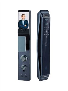 Khóa cửa vân tay Demax EL966 CNC Grey Face ID, App wifi cửa tiêu chuẩn Đức