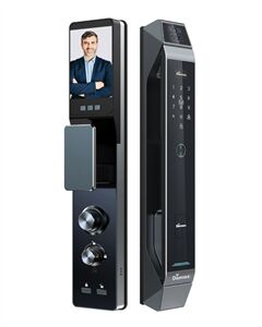 Khoá cửa Demax EL968 CNC GREY Face ID - App wifi ,Video call chuông hình - Của tiêu chuẩn Đức