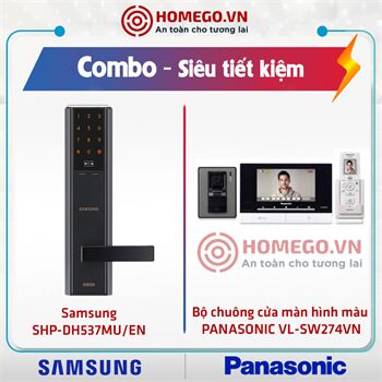 Combo khóa Samsung SHP-DH537+ Chuông màn hình Panasonic VL-SW274VN