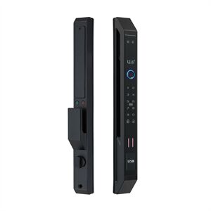 Khóa vân tay cửa nhôm Hubert HB CNI7 EU Black App wifi, Face ID