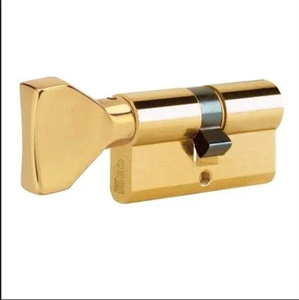 Lõi khóa ISEO R6 35/35 Có núm vặn màu vàng đồng