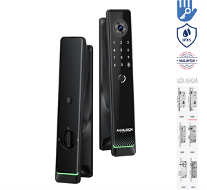 Khoá thông minh Avolock AL-81SRVT-B nhận diện khuôn mặt Face ID, App wifi 