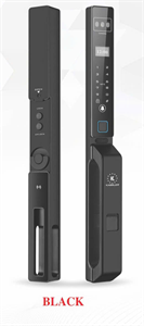 Khoá vân tay cửa nhôm KL-599 CNC 02 Black App, Face ID