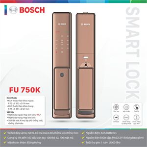 Khóa cửa điện tử Bosch FU750DE App Wifi 