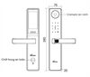 Khoá cửa thông minh Demax EL-C66 BL màn hình chuông, App wifi - Của tiêu chuẩn Đức
