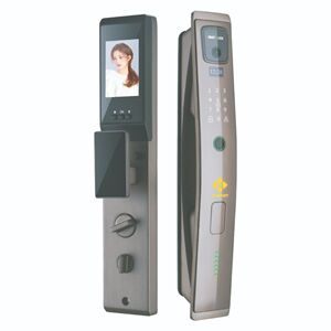Khóa cửa vân tay Hubert HB CG79 Nano Coffe chuông màn hình, App wifi