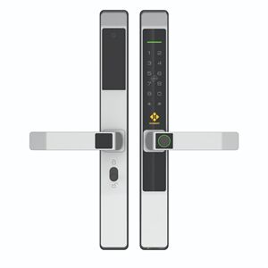 Khóa điện tử cửa nhôm Hubert HB CN39 Gray App wifi chống nước