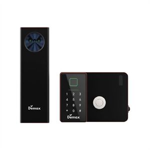 Khoá cửa cổng sắt Demax EL-C908 AC chống nước, Face ID, Remote App wifi - tiêu chuẩn Đức