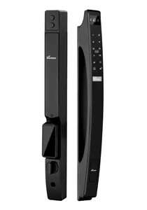 Khoá cửa nhôm nhận diện khuôn mặt Face Id 3D, vân tay Demax SL902 BL chống nước IP56 - Của Đức 