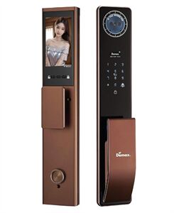 Khóa cửa vân tay Demax EL-C910 GB CNC Face ID-3D, App wifi TC Đức