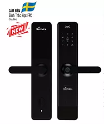 Khoá cửa vân tay Demax EL628 BN App wifi, Remote tiêu chuẩn Đức
