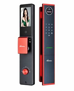 Khóa Thông Minh Demax EL968 Red CNC Face ID-3D & Video Call