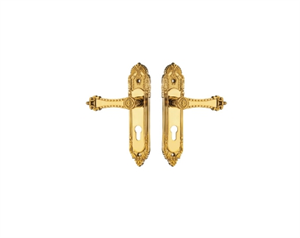 Khóa cơ đại sảnh cao cấp Demax CLK250 24k Brass