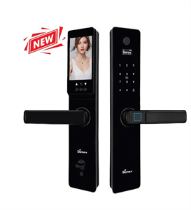 Khoá cửa gỗ vân tay Demax EL629 BL App wifi, chuông màn hình Của tiêu chuẩn Đức