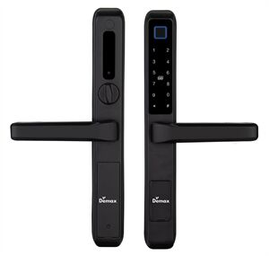 Khóa vân tay cửa nhôm Demax EL606 BL App wifi Của tiêu chuẩn Đức - Chống nước tuyệt đối