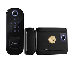 Khóa cửa cổng sắt Demax SL603 WP App Wifi Chống Mưa IP56 Của Đức