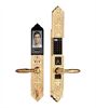 Khóa cửa đại sảnh Demax EL9862 Gold Vàng 24K FACE ID APP WIFI của tiêu chuẩn Đức