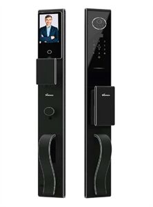 Khóa cửa vân tay Demax EL-MS999L CNC Face ID, Remote Mở bằng Lòng Bàn Tay Tiêu Chuẩn Đức 