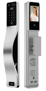 Khoá vân tay cửa gỗ Hyundai HY-SLA807F Silver Face ID, App wifi