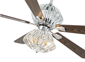 Quạt trần đèn trang trí Fanlight FL CD-502 cánh gỗ 