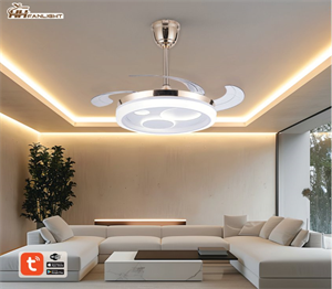 Quạt trần đèn trang trí Fanlight FL HD-405 giấu cánh