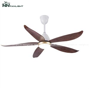 Quạt trần đèn hiện đại FL HD-505N 5 cánh màu nâu