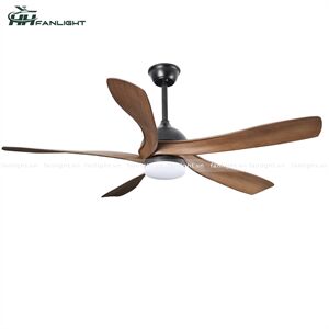 Quạt trần đèn hiện đại FL HD-506N 5 cánh màu nâu
