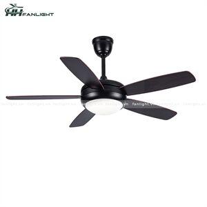 Quạt trần đèn hiện đại FL HD-510 5 cánh màu đen