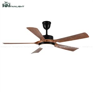 Quạt trần đèn hiện đại Fanlight FL HD-800 5 cánh màu đen