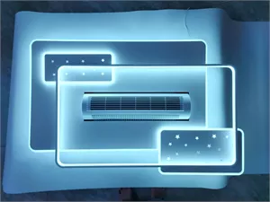 Đèn ốp quạt trang trí hình chữ nhật Fanlight FL OQ-N004