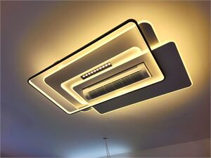 Đèn ốp quạt trang trí hình chữ nhật Fanlight FL OQ-N005