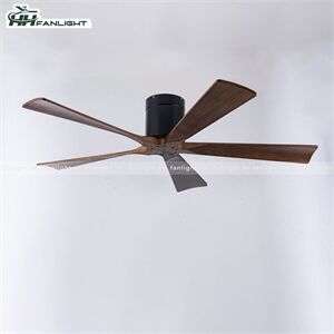 Quạt trần đèn hiện đại FL HD-509 5 cánh màu nâu