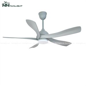Quạt trần đèn hiện đại FL HD-506X 5 cánh màu xám 