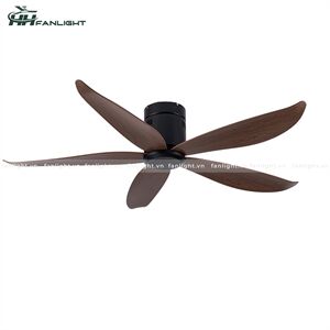 Quạt trần đèn hiện đại Fanlight FL HD-512 5 cánh màu nâu