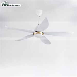 Quạt trần đèn hiện đại FL HD-505T 5 cánh màu trắng