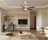 Quạt trần đèn hiện đại FL HD-505N 5 cánh màu nâu