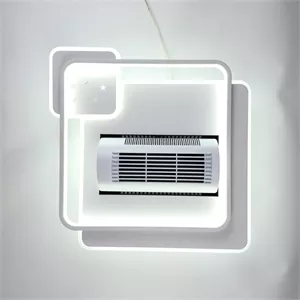Đèn ốp quạt trang trí hình vuông Fanlight FL OQ-V002