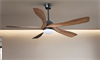 Quạt trần đèn hiện đại FL HD-506N 5 cánh màu nâu