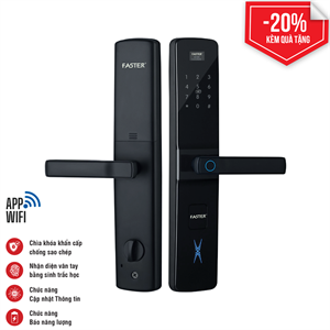 Khóa cửa vân tay Faster FS800 APP-BL App wifi