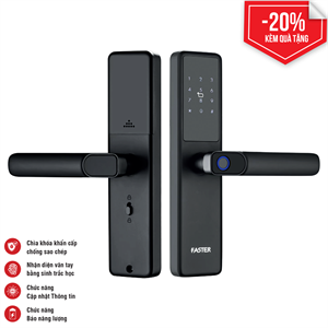 Khóa cửa điện tử Faster FSID 30KAC màu đồng 