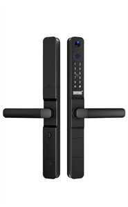 Khóa vân tay cửa nhôm Giovani GSL - K276B màu đen App Wifi