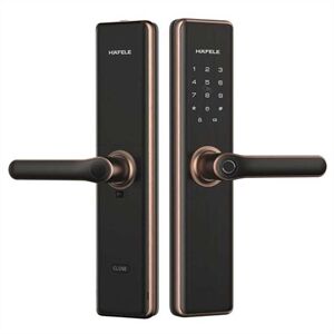 Khóa điện tử Hafele DL7600 - 912.20.238 màu đồng, đã bao gồm pin