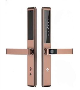 Khóa Điện Tử Cửa Nhôm Hubert HB CN68 Titan Gold App wifi